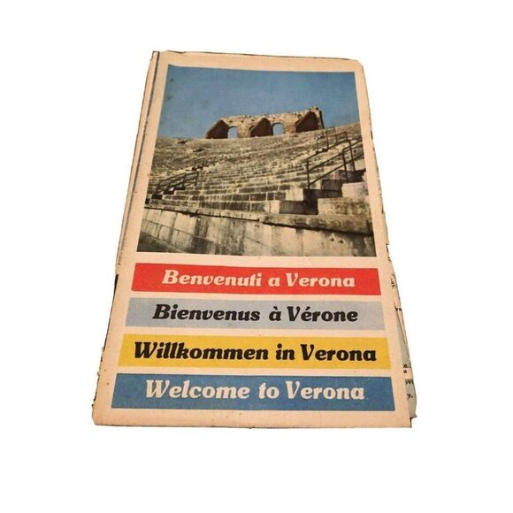 Venetia Friuli Venezia Giulia Verona, Venice, Trieste Vintage Sheet map folded - Picture 1 of 2